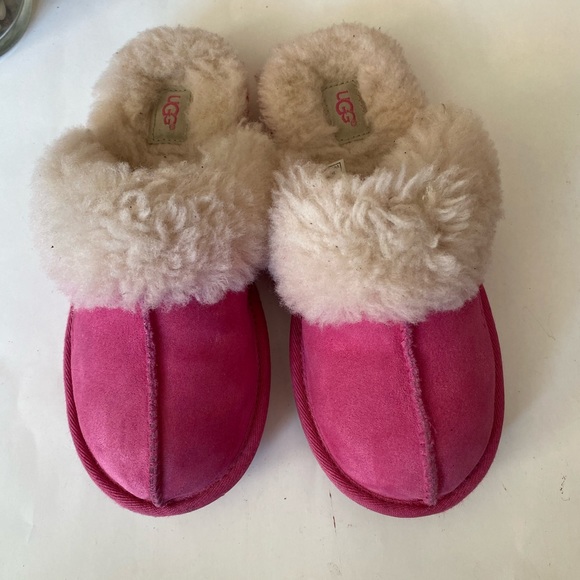 UGG Cozy II Sheepskin kids Slippers Pink Kids s3 - Picture 3 of 8